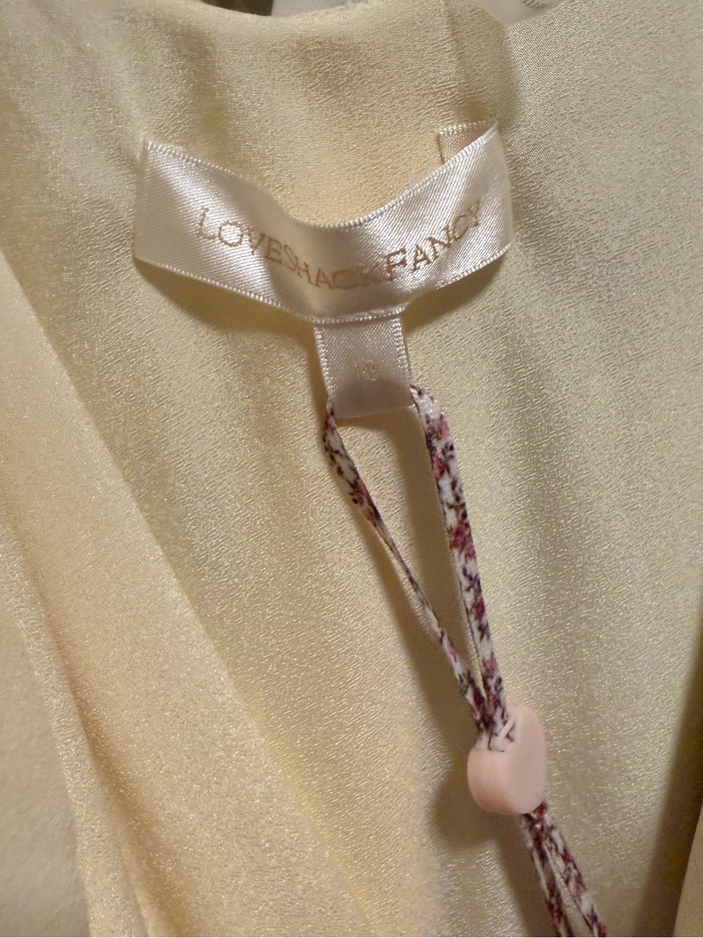 LoveShackFancy Rialto Ruffle Silk Blend Chiffon Maxi Gown Size 10 NEW $795 MSRP - Picture 7 of 7
